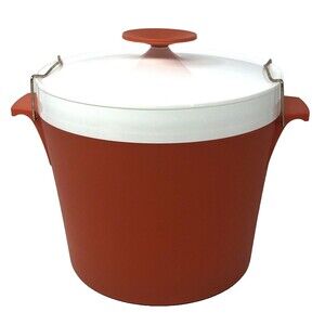 GENI Ice Bucket Locking Lid Hot & Cold Food Keeper Server MCM Made in Canada NOS